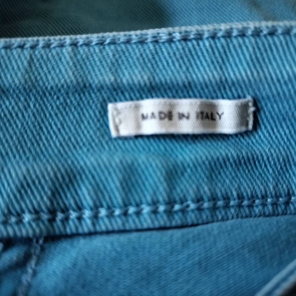 Closed Jeans Made In Italy Baker Skinny Turquoise Size 28 - Picture 6 of 7